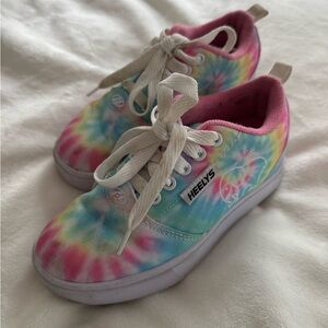 Heelys Pink and Blue Tie-Dye Sneakers